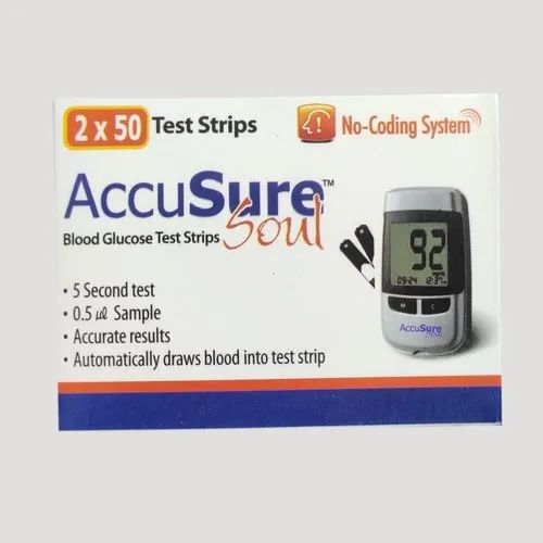 Accu Sure Soul Glucose Test Strips