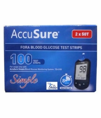Accusure Fora Blood Glucose Test Strips