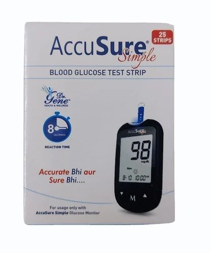 AccuSure 25 Blood Glucose Test Strip
