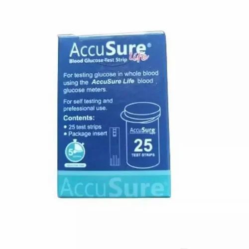 Accusure 25 Blood Glucose Test Strips