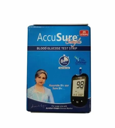 Accusure Blood Glucose Sugar Test Strip
