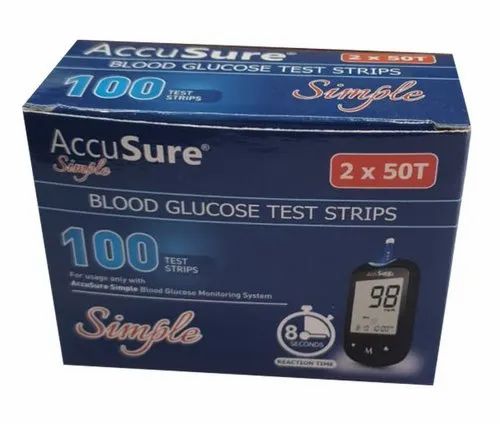 Accusure Blood Glucose Test Strip