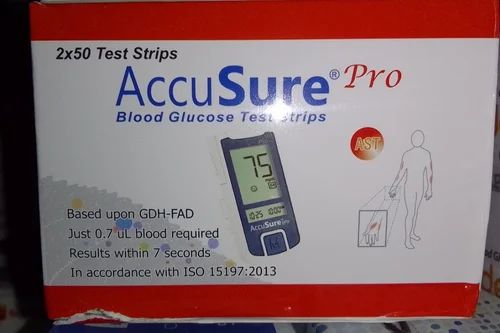 Accusure Blood Glucose Test Strips Accusure Pro