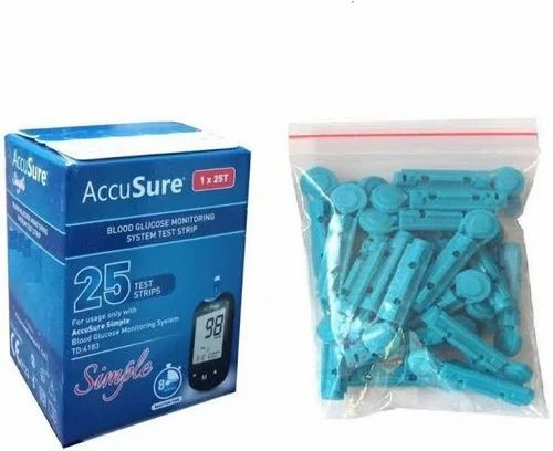 AccuSure Glucometer Strip