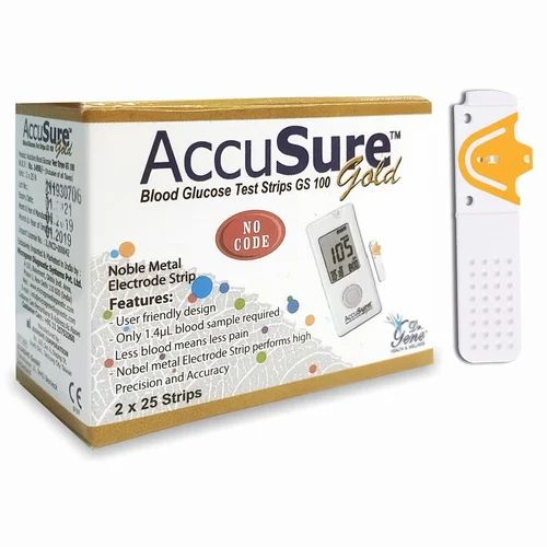 AccuSure Gold Blood Glucose Test Strips