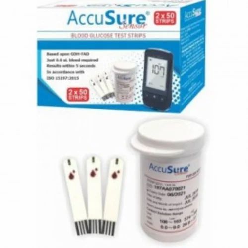 AccuSure Sensor Test Strips Pack of 100