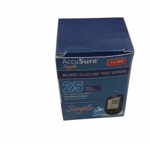 Accusure Simple Blood Glucose 25 Test Strips