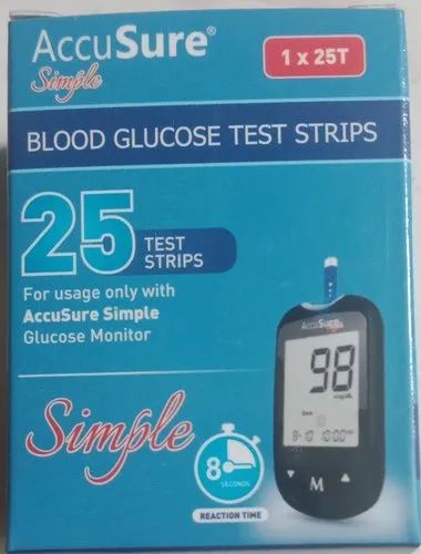 Accusure Simple Glucose Test Strip