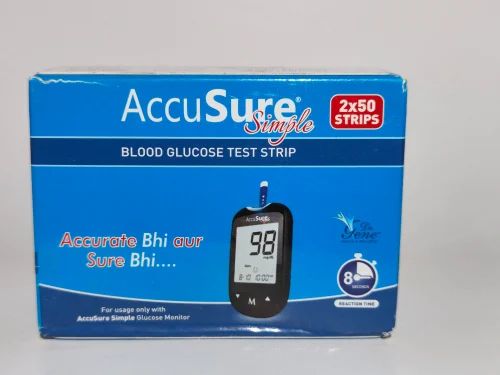 Accusure Simple 50X2 Strips
