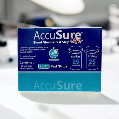 AccuSure Life Blood Glucose Test Strip, 25 Strips