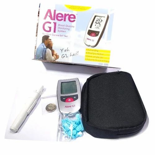 900 mg/dl Glucometer Alere G1 Blood Glucose Test Strips, 7 Days, Model Name/Number: AGM-4000