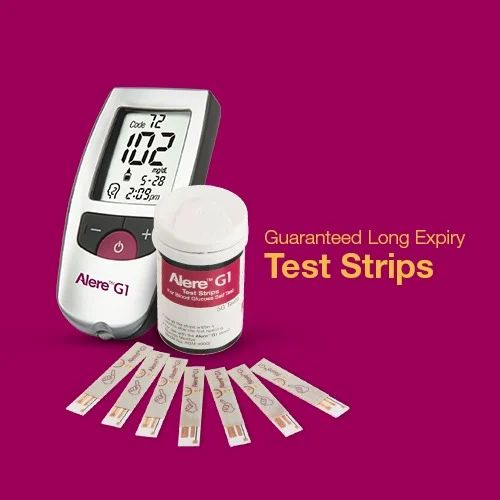 Blood Sugar Test Strips( Alere G1) 100''s, 100 strips