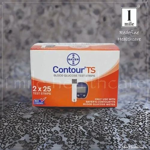Contour TS Pack of 50's (2x25) Blood Glucose Test Strips Glucometer Sugar Check Monitoring BG03