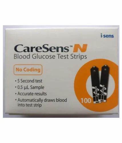 Paper Caresens Glucose Strips, for Clinical, 30 Miu/Ml