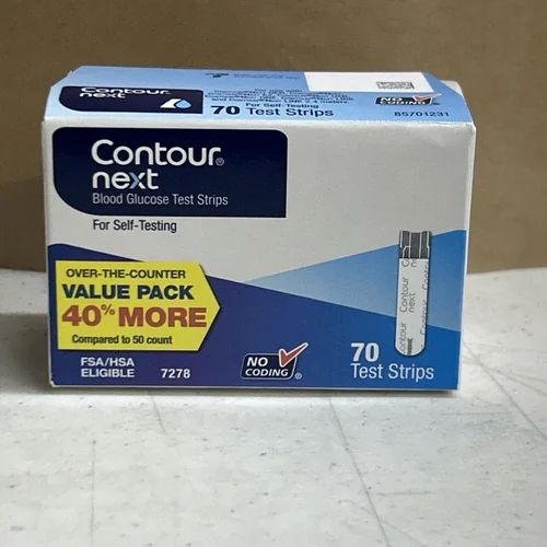 CONTOUR NEXT Blood Glucose Test Strips, 70 Count