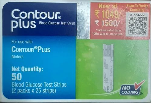 CONTOUR PLUS BLOOD GLUCOSE TEST STRIPS
