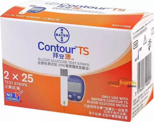 Contour Ts Blood Glucose Test Strip, 50 strips