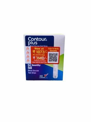 Contour Plus Blood Glucose Test Strips (50 Strips)