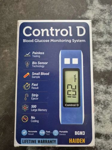 Control D Glucometer With 25 Strips