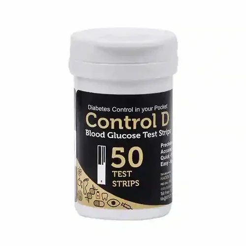 Control D Blood Glucose Test Strips 50s