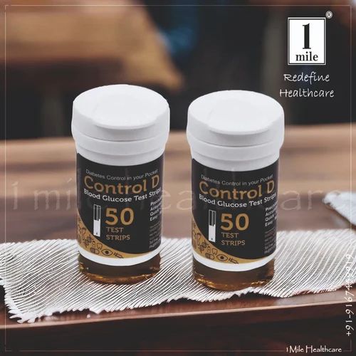 Haiden Control D Pack of 100's Blood Glucose Test Strips Glucometer Sugar Check Monitoring BG03