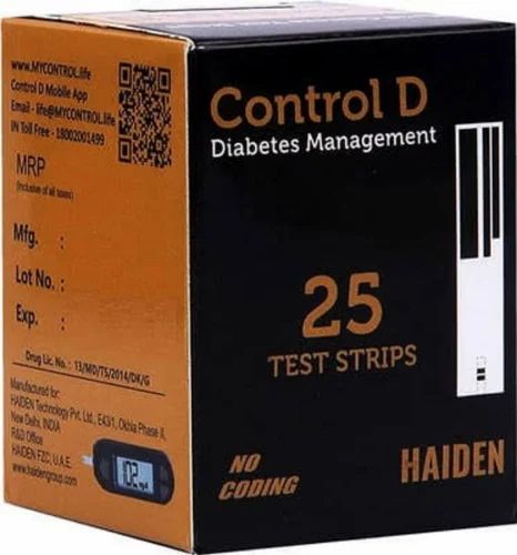 Control D Diabetes Management 25 Test Strip