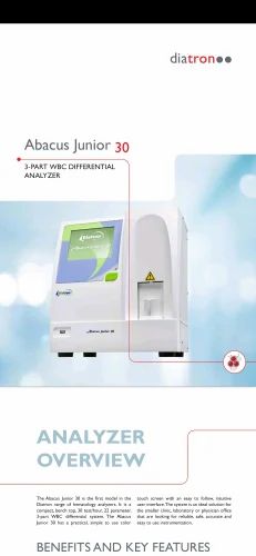 Automatic Diatron Abacus Junior30 CBC Analyzer, 2 Part