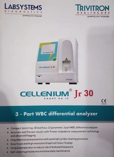 TRIVITRON Fully Automatic Single Chamber Hematology Analyzer Diatron., Model Name/Number: Cellenium Jr30