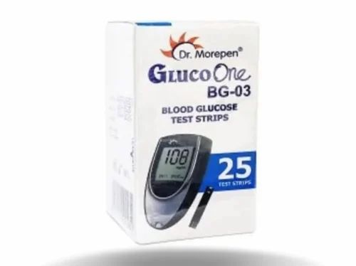 Dr. Morepen BG-03 Blood Glucose Test Strips, For Clinic