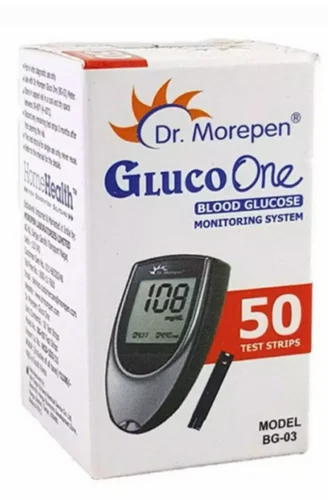 Dr. Morepen BG 03 Gluco One Test Strips (Pack of 50)