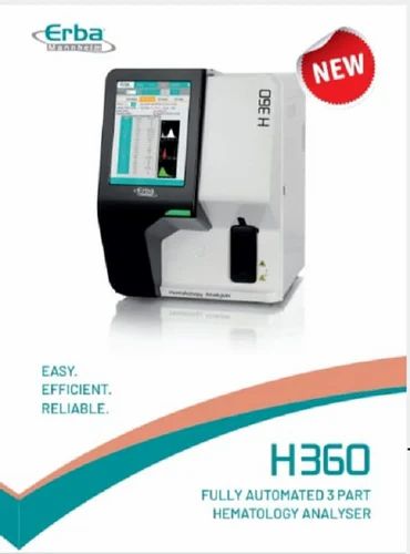 Fully Automatic Erba H360 Hematology Analyzer, 3 Part