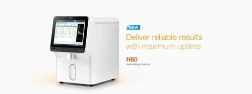 Semi Automatic Edan H60 Hematology Analyzer 5 part, For Hospital, User Input: Touch