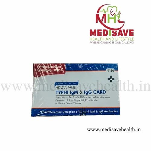 Advantage Typhi IgM & IgG Card - J mitra, Rapid test kits