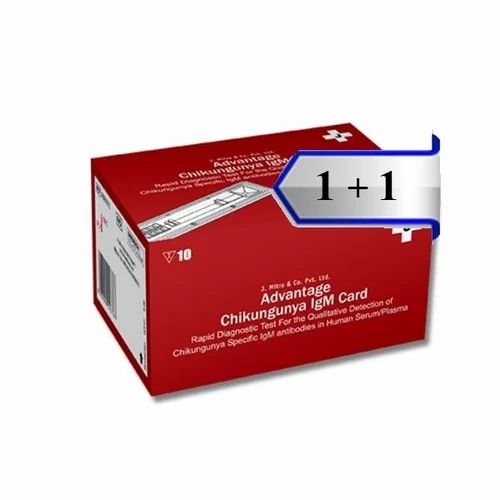 J Mitra Advantage Chikungunya IgM Card Test Kit, 10 Tests