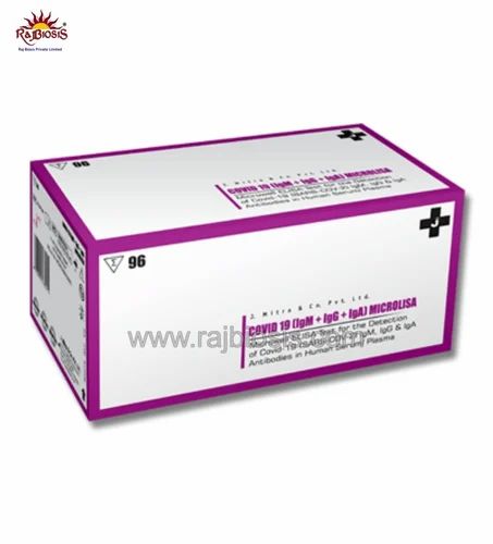 J Mitra Covid -19 (IgM+IgG+IgA) Microlisa, ELISA test kits
