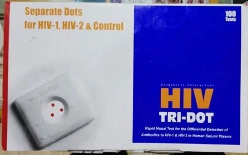 Jmitra Hiv Tri-Dot Rapid Test Card, 100 Tests