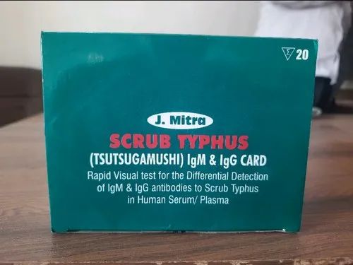 J Mitra Scrub Typhus IgM IgG Card