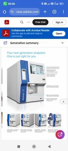 Automatic Medonic Hematology Analyzer, M32, 3 Part
