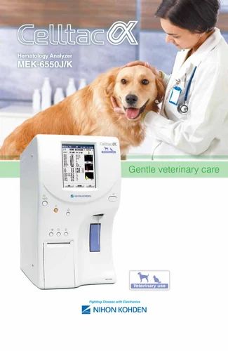 Nihon Kohden MEK-6550 Vet 3 Part Diff. Hematology Analyzer