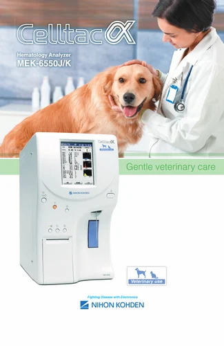 Nihon Kohden MEK-6550J/K 3 Part Veterinary Hematology Analyzer