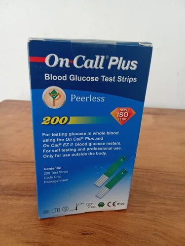 Oncall Plus Blood Glucose Test Strip, 50-200 Strips