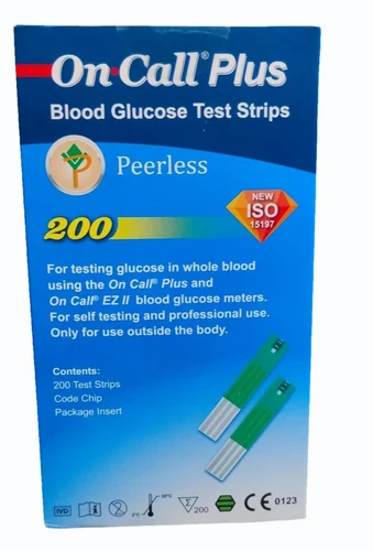 On Call Plus Blood Glucoss Test Strip, 200 strips