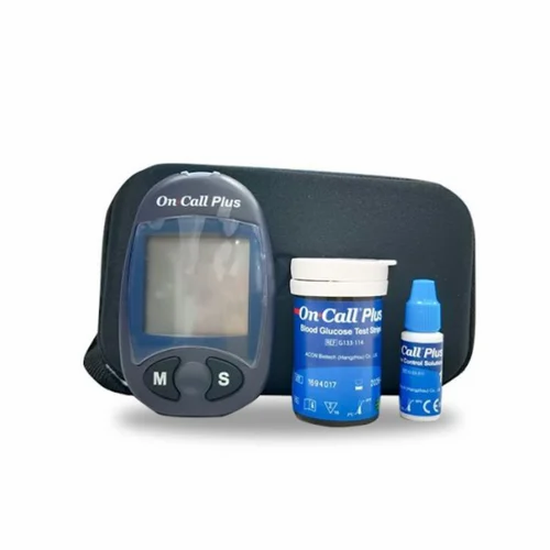 On Call Plus Blood Glucose Monitoring System With 10 Strips, 3.2 X 1.6 X 0.8 Inches