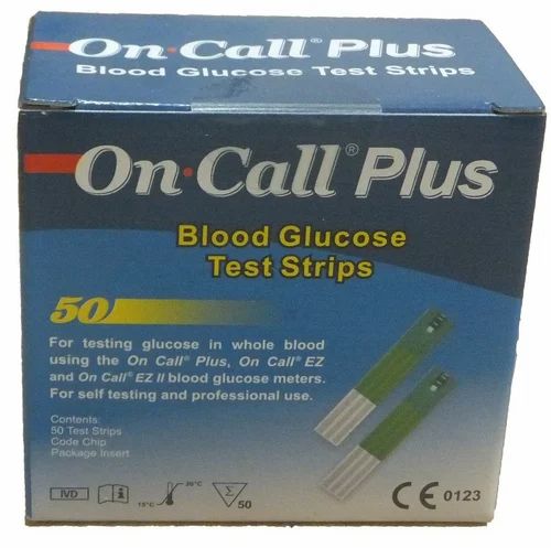 on call plus glucometer 100 strips