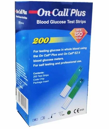 On Call Plus Glucometer Strips