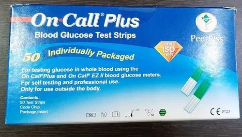 PEERLESS On Call Plus Blood Glucose Test Strips 50s