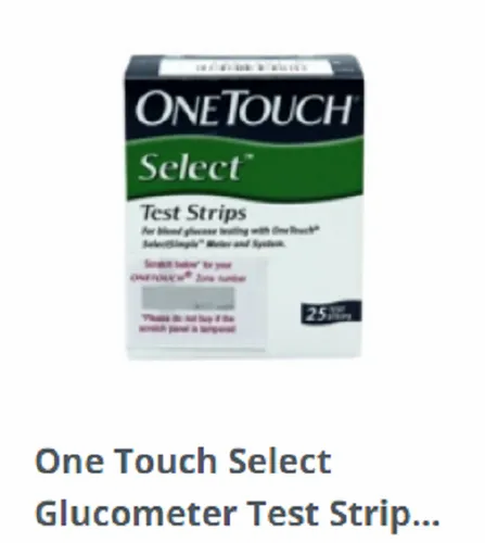 One Touch Select Glucometer Test Strip
