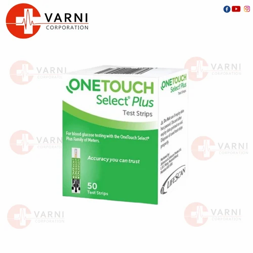 One Touch Select Plus Glucose Test Strip, 50 strips
