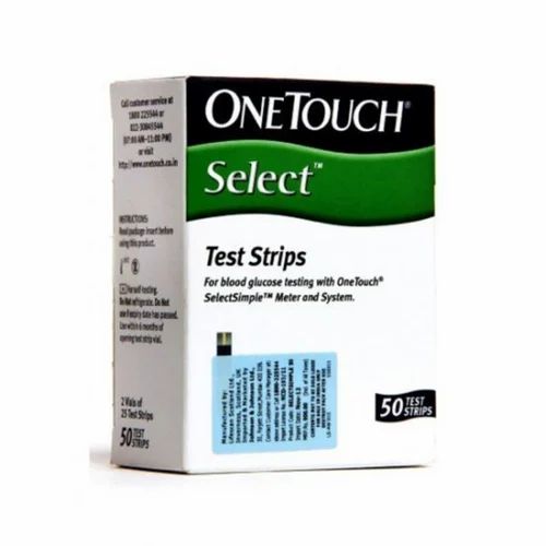 One Touch Select Blood Glucose Test Strip, 50 Strips