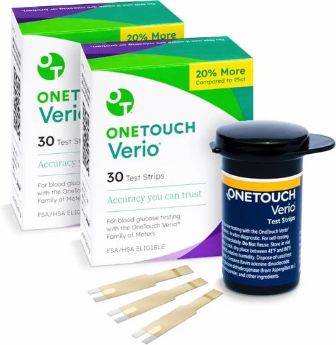 OneTouch Verio Test Strips for Diabetes for Blood 30 Test